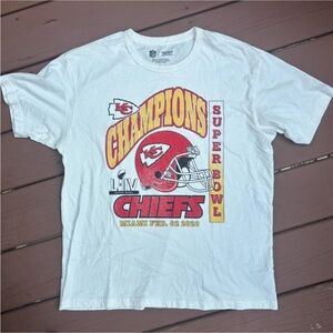 Kansas City Chiefs Super Bowl LIV Team Apparel White NFL T-Shirt | Large